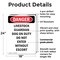 Signmission Livestock Guardian Dog On Duty Danger Sign, Plastic, 18in W x 24in L, 2PK OS-2PACK-DS-P-1824-V-2150 - alternate 7